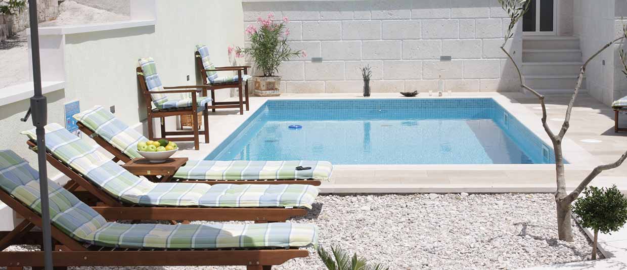 Kroatien Ferienhaus mit Pool privatem - Baska Voda
