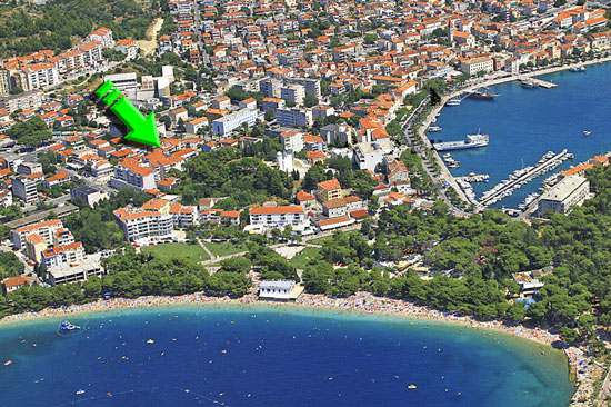 Makarska Kroatien - Ferienwohnung Ani im Zentrum von Makarska