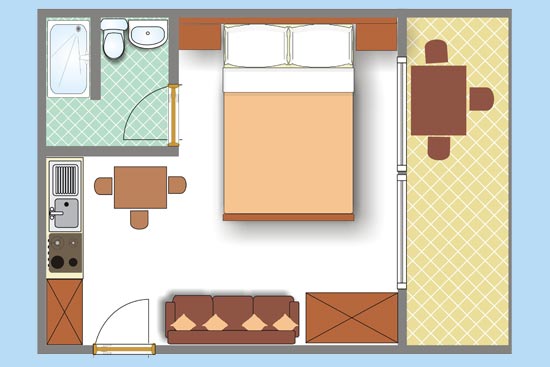 apartmani makarska rivijera kadijević tlocrt app 2