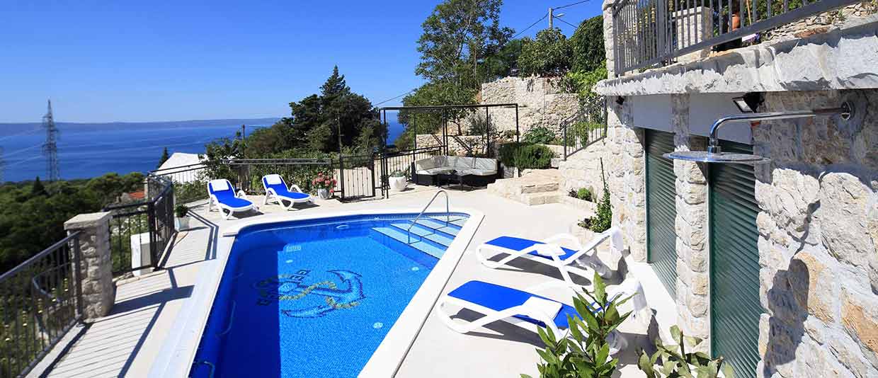 Ferienhaus Kroatien mit Pool und hund - Makarska